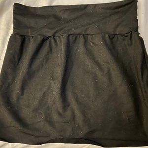 Black Super-Mini Skirt, Stretchy Fabric; American Apparel